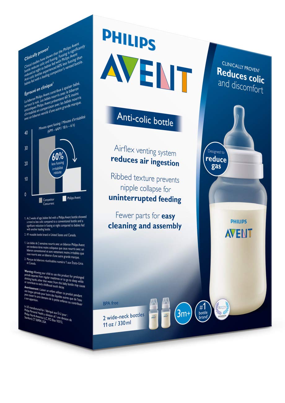 avent 11 oz bottles anti colic