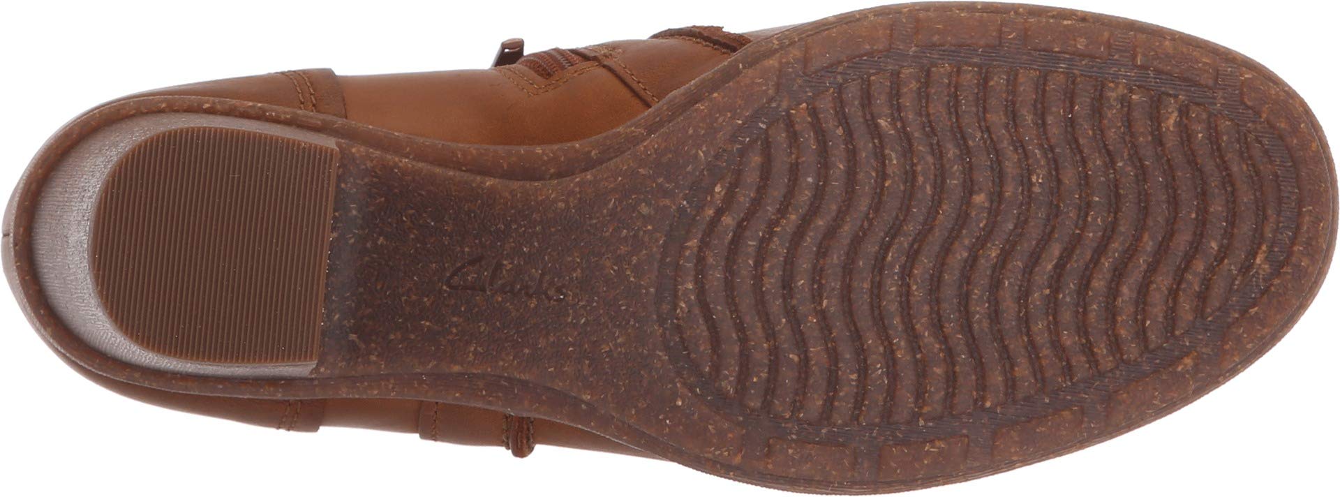 Clarks Women's Sashlin Aleta Fashion Boot, Dark tan Leather, 090 W US - Image 4