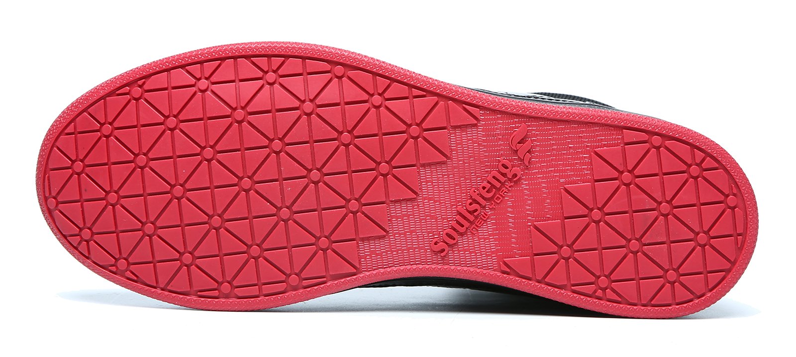 Soulsfeng Men Women High Top Skateboarding Shoes Flat Lace Up Cowhide Leather Casual Sneaker (Women 6.5 B(M) US, Black)