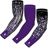 B-Driven Sports Compression Arm Sleeves | UV Arm Sleeves for Men Women & Youth | Sports Sun Protection Circulation | 3 Count