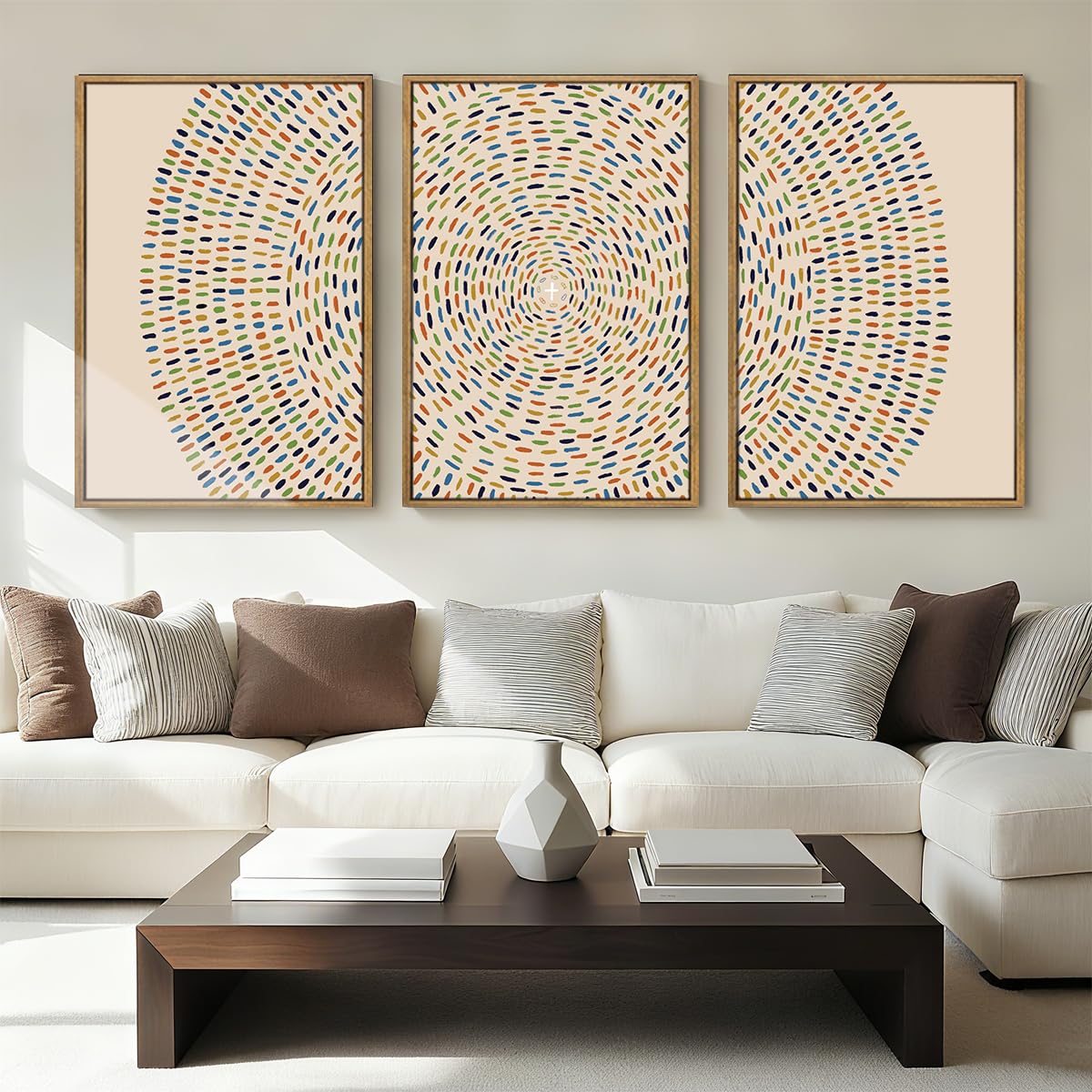 Photo 1 of Anyzal Extra Large Jesus Feeds the 5000 Framed Wall Art 24x36 Inch Jesus Christian Canvas Wall Decor Religious Minimalist God Artwork for Living Room Bedroom Set of 3