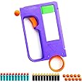 Hamster Soft Bullet Toy Gun, Pocket-Sized Foam and Suction Blaster for Ages 12+ Adults Teens, Safe Kids Toy Fidget Pistol Stress Relief Gifts, Indoor Outdoor Shooting Games for Family Fun, Range 49 in