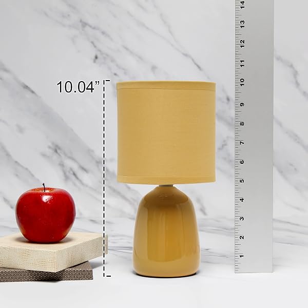 SIMPLE DESIGNS TABLE LAMP, MUSTARD YELLOW (LT1134-MST)