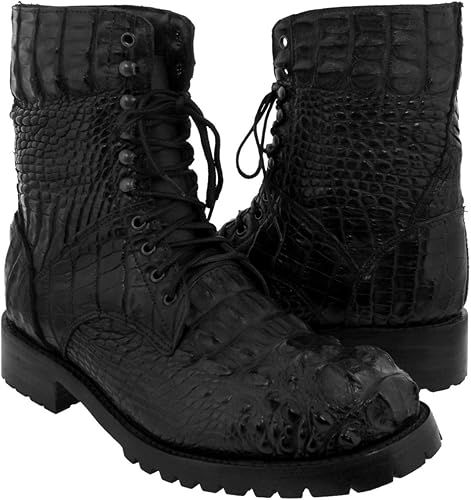crocodile combat boots