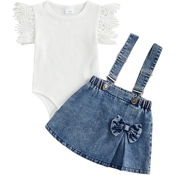 newborn denim dress Denim dress with embroidery and ruffles for newborn girls, blue – ZIPPY main image 0