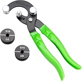 OEMTOOLS 25440 Tube Bender Pliers &amp; Brake Line Bender for 1/4"-3/8" Steel | Steel Tubing Bender, Copper Pipe Bender, and Aluminum Tubing, Can Make Left, Right, and Offset Bends Up to 90&deg;