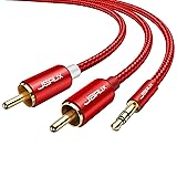 JSAUX 6.6ft/2M Aux to RCA Headphone Male to Male
