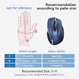 TECKNET Bluetooth Mouse Tri-Mode 4800 DPI Rechargeable Silent 6 Buttons view 7