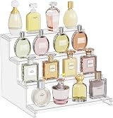 Lifewit Clear Display Stand 12 Inch 4-Tier Plastic Riser for Vanity