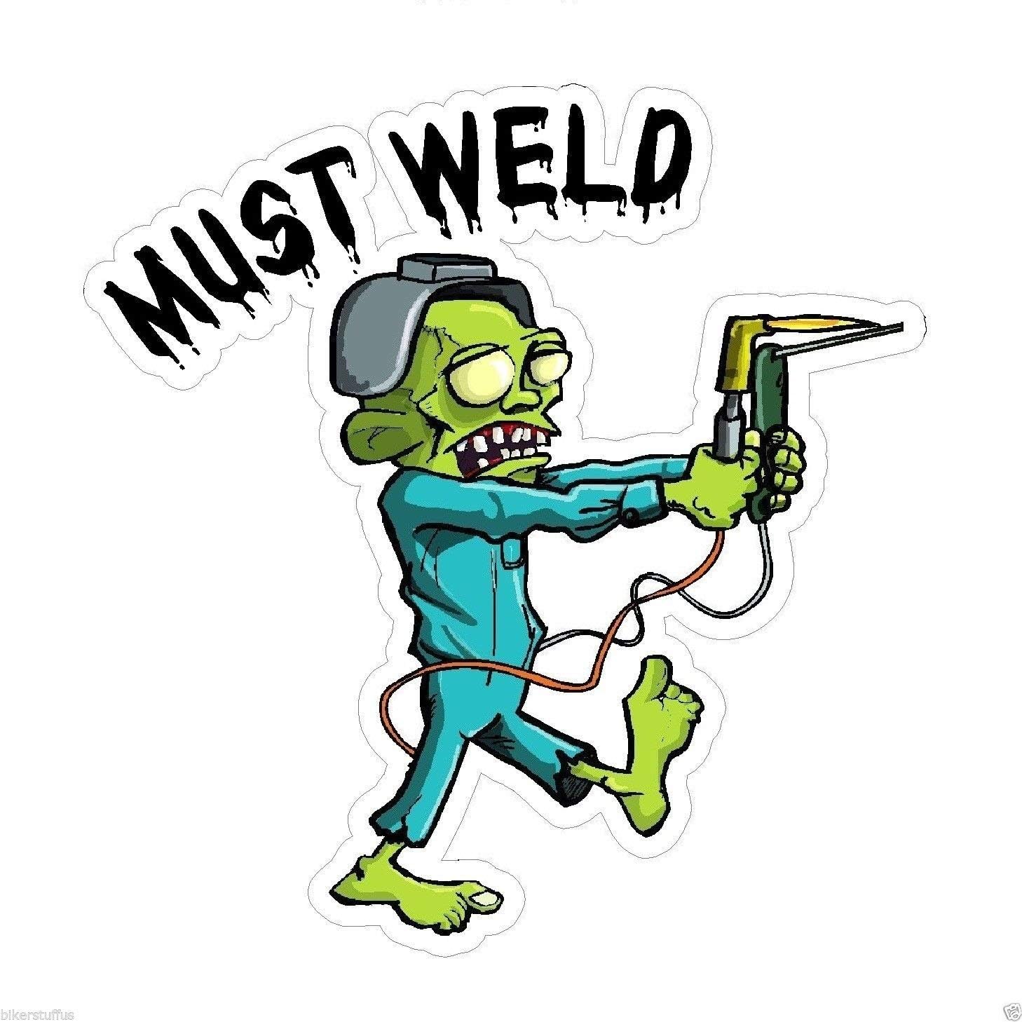 MFX Design Must Weld Helmet Sticker Decal Hard Hat Sticker