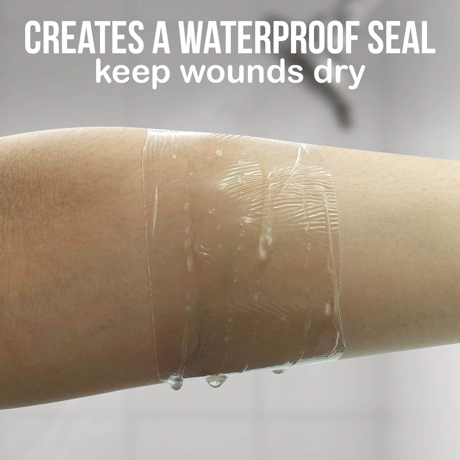 JJ CARE [Premium] Transparent Film Dressing for Wounds, Transparent Dressing (2”x 12 Yard) Tattoo Bandage Roll & Aftercare Tape, Waterproof Transparent Film Dressing Roll for Bandages: Industrial & Scientific