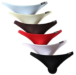 YuKaiChen Men's Bikini Underwear Silk Briefs Low