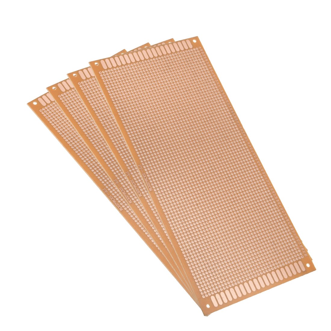 Sourcingmap 10x22cm Single Side Universal Paper Printed Circuit Board for DIY Soldering 4pcs
