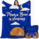 FILO ESTILO Mom Blanket in Gift Ready Packaging | Cozy Dyed Fleece Throw Blanket 50"x60" - Unique Mom Gift for Couch or Bed | Special Present from Daughter or Son