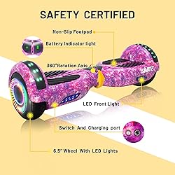 SIMATE Scooter, Bluetooth & Corlorful LED