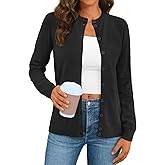 LILLUSORY Women's Fall Cardigan Sweaters 2025 Lightweight Oufits Clothes Fashion Trendy Long Sleeve Tops Casual Jackets