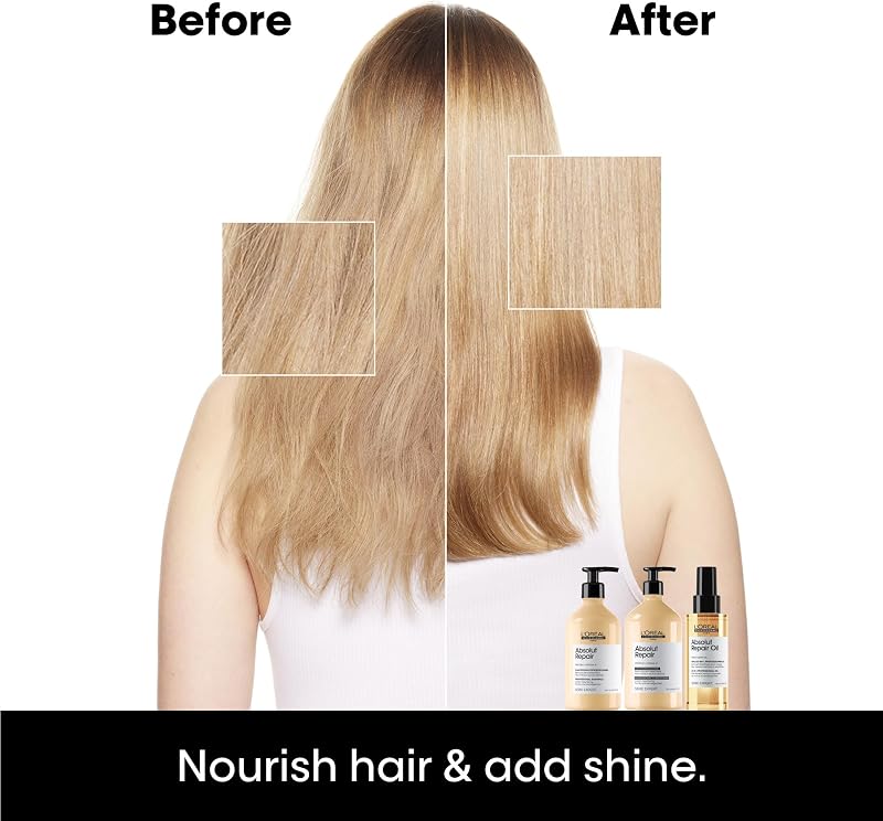 L’oréal professionnel, shampoo de tratamento reconstrutor para cabelos secos e danificados, absolut repair, expert series