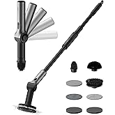 HOTO Flexi™ Cordless Electric Spin Scrubber, Adjustable Angle, Extendable Handle, Smart Display, IPX7 Waterproof, Powerful Cl