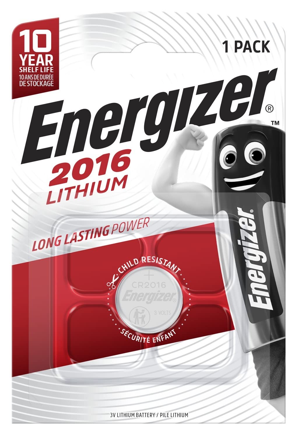 Energizer Cr2016 Coin Cell Battery