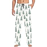 Dallonan Men's Pajama Pants Funny Pajama Sleep & Lounge PJ Bottoms Warm Sleepwear with Drawstring Pockets S-XXL