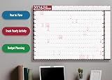 Giftinghouse 2026 Wall Planner A1 Laminated Full Year UK Mount Stickers view 6