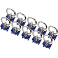 KUNTEC 10 PACK L-Track Single Stud Fitting with Round Ring Tie Down 4,000lb Capacity