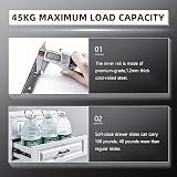 AOLISHENG 5 Pairs Soft Close Drawer Runners 300mm Heavy Duty 45kg Load view 6