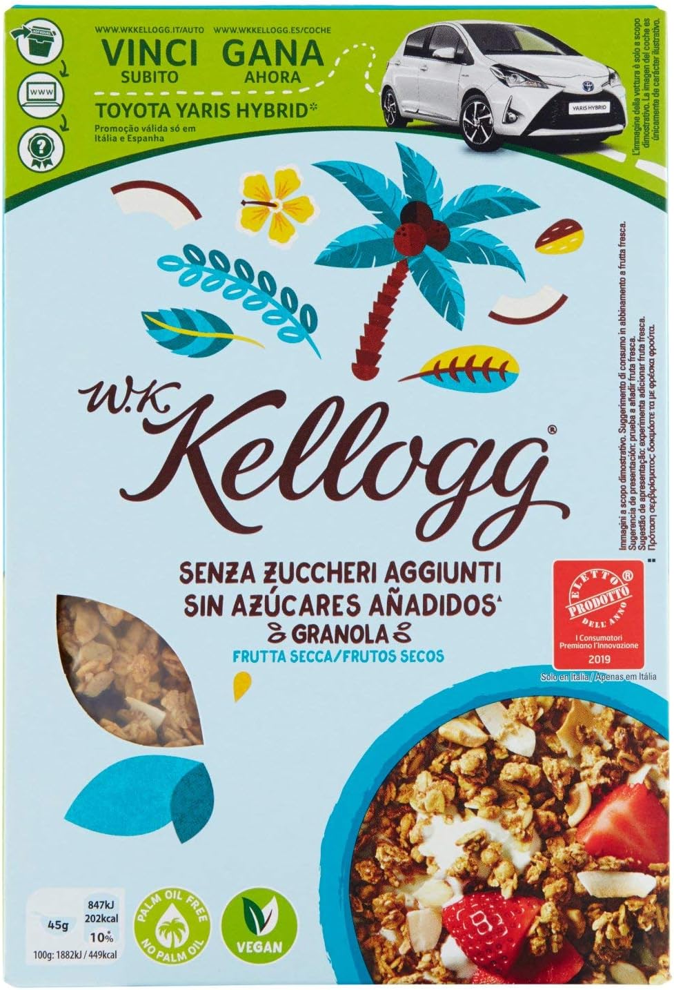 Kellogg's WKK Senza zuccheri aggiunti Frutta secca Confezione da 300