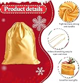 iZoeL Santa Claus Costume Accessories Kit Men Women Hat Beard Wig Bag view 4