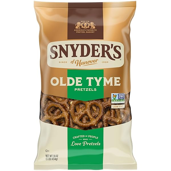 SNYDER’S OF HANOVER OLD TYME PRETZELS, 16 OZ BAG