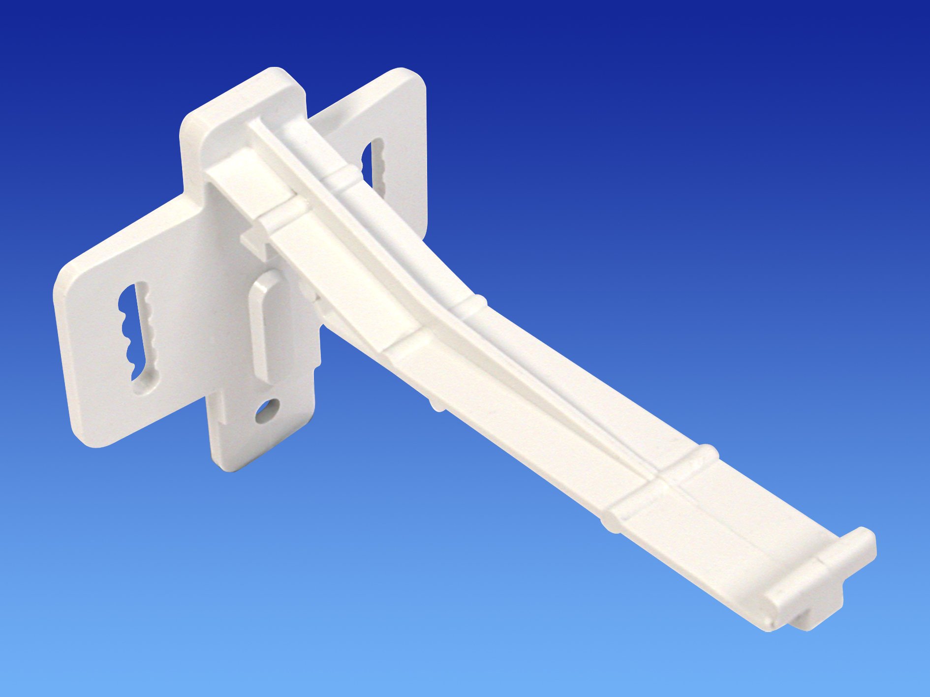 Pack of 2 X White OSMA 111mm Gutter Hanging (External) Bracket for Stormline Ogee Gutter System 8T849W