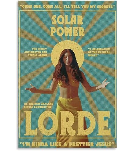 Lorde Melodrama Waterdichte Poster - 40x60 Cm Muurschildering, Vochtbestendig En UV-resistent, Eenvoudig Op Te Hangen