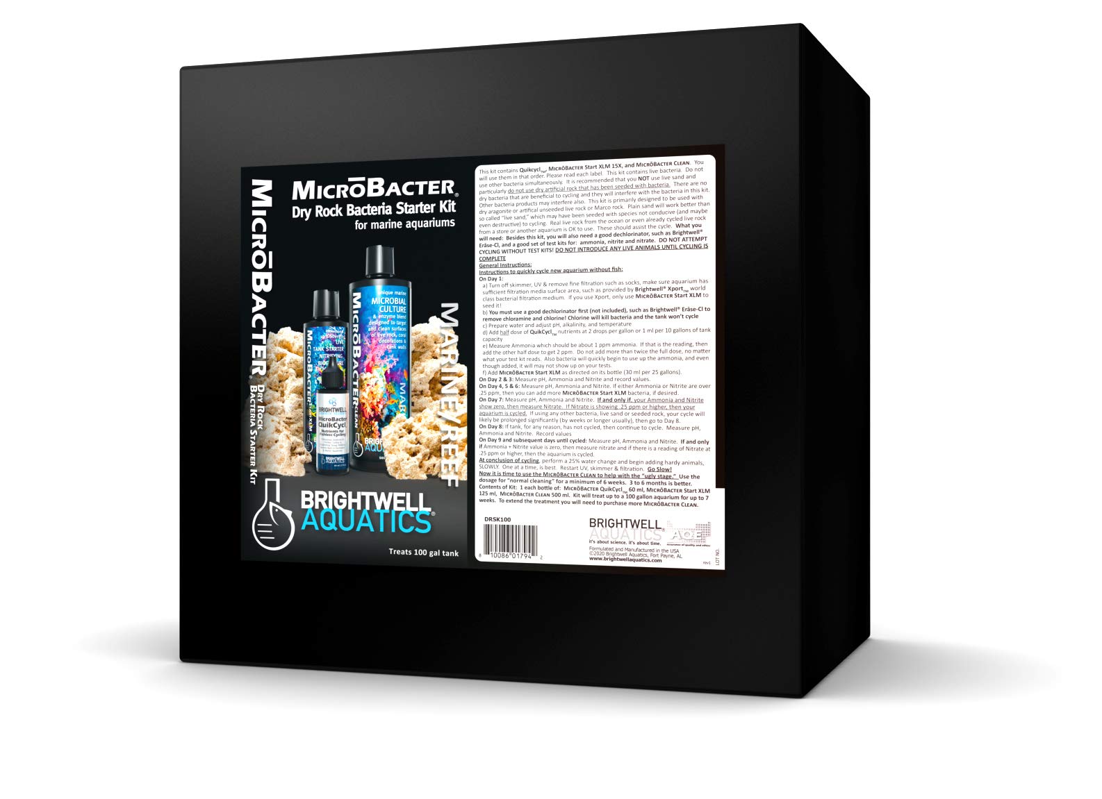 Photo 1 of ***Factory seal***
Brightwell Aquatics MicroBacter Dry Rock Bacteria Starter Kit