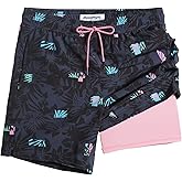 maamgic 2 in 1 Mens Swim Trunks 7 Inch Swim Shorts Swim Suits Board Shorts