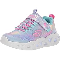 Amazon.com | Skechers Girls Shuffle Brights Sneaker, Pink/Multi, 5