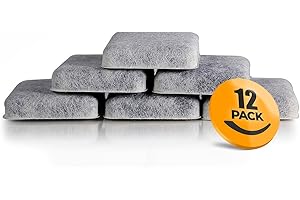 K&J Petmate Replendish and Petmate Mason Compatible Charcoal Water Filters - Replaces Petmate Replendish Water Filters (12 Pack)