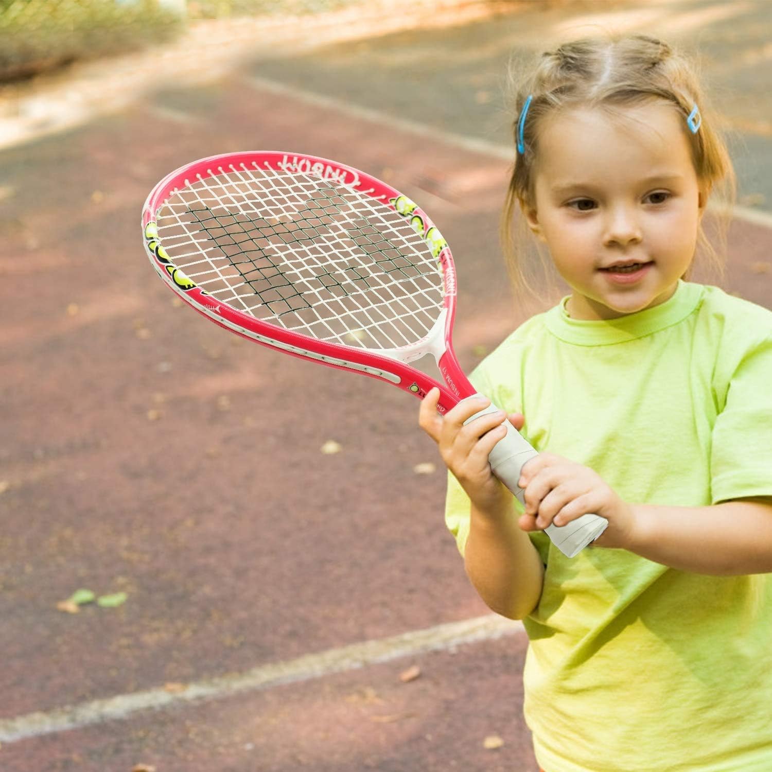 insum Kids Tennis Racket Starter Kit for Kids with Shoulder Strap Bag Mini Tennis Racket Toddler Tennis Raquet 17 Inch for Age 4 and Under : Sports & Outdoors