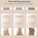 Ratukall Electric Foot File Callus Remover Waterproof Pedicure Tools Set w/ Bag view 3