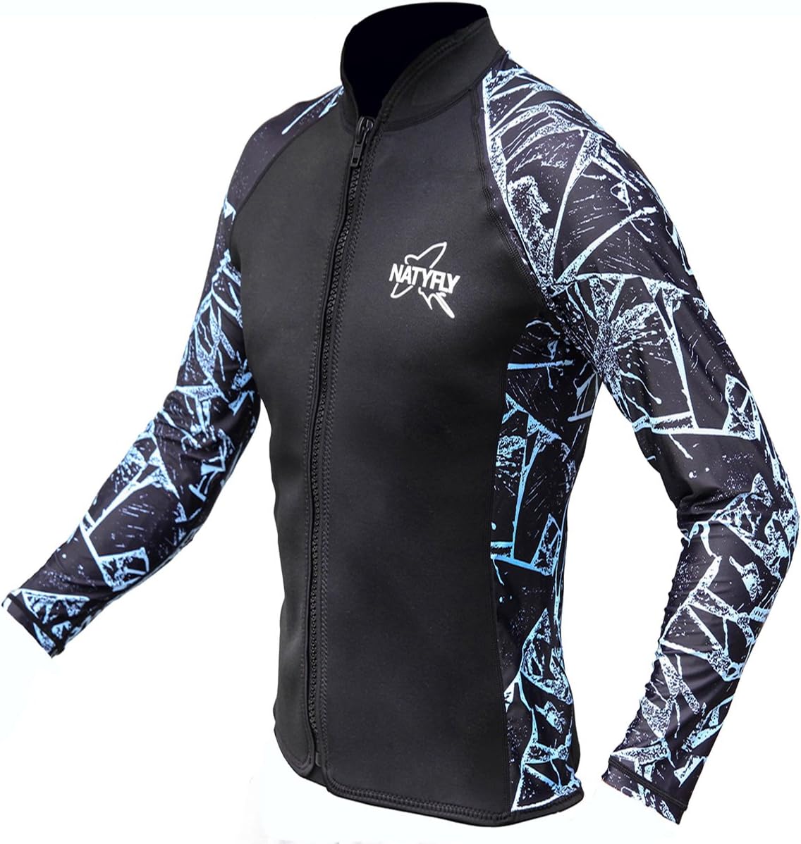 NATYFLY Wetsuit Jacket Long Sleeve Neoprene Wetsuits Top for Men/Women