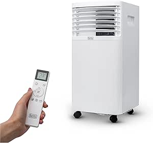 Amazon Com Black Decker Bpt05wtb Portable Air Conditioner With Remote Control 5 000 Btu Sacc Cec 7 500 Btu Ashrae Cools Up To 150 Square Feet White Home Kitchen