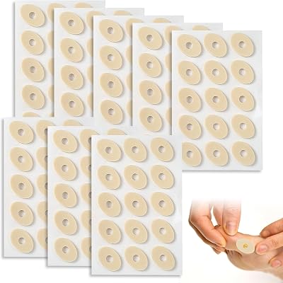 MEKEET 120Pcs Corn Cushions Oval Soft Latex Sponge Toe Plasters