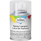Testors Spray Lacquer 3oz, Clear Coat | Protective Topcoat, Reduces Glare, Hobby Finishing, Surface Protection, 3 Oz