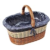 32-70 GalaDis Großer Wäschekorb/Wäschesammler aus Weide geflochten (70