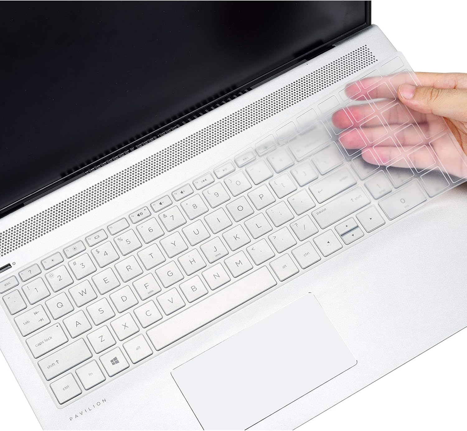 Keyboard Cover for HP Envy x360 2-in-1 15.6" 15M-BP012DX 15M-BP111DX 15M-BQ021DX, 15-CB 15-CC 15-CD 15-CH 15-BW 15-BS/2020 2019 HP Pavilion 15 Series/HP Envy 17 Series Keyboard Protector Skin, Clear