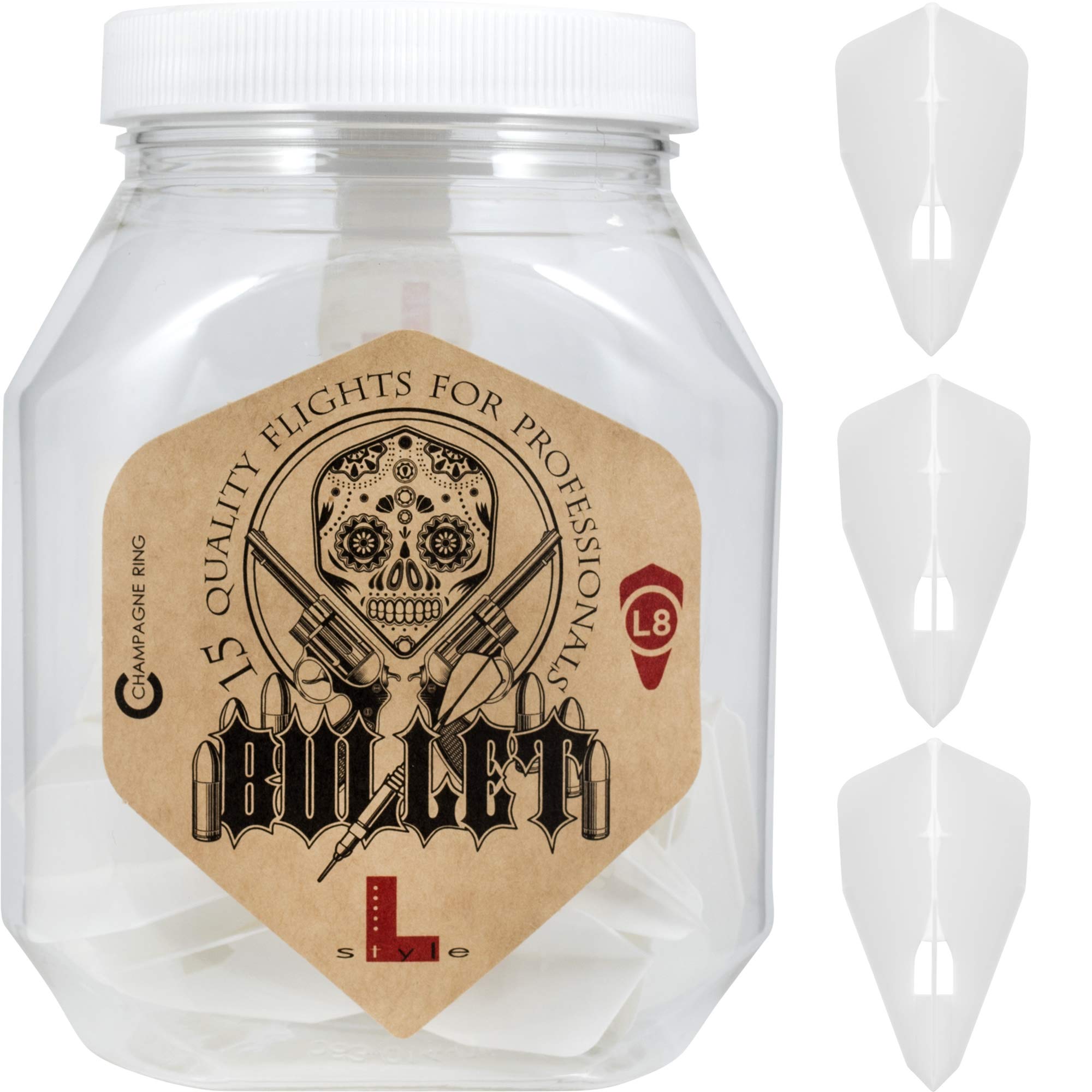 L-style flight Flight L Soft Brett Shape White (Champagne ring corresponding) — image 1