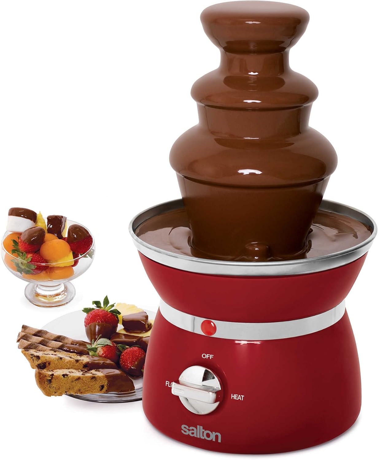Salton Mini 3Tier Chocolate Fondue Fountain Amazon.ca Home & Kitchen