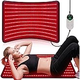 Pedete Red Light Therapy Mat for Body, Holiday Birthday Gifts for Women Men, 39’’ x 24’’Large Infrared Light Therapy with Timer, Red Light Panel for Back Belly Shoulder Joint (with Storage Bag)