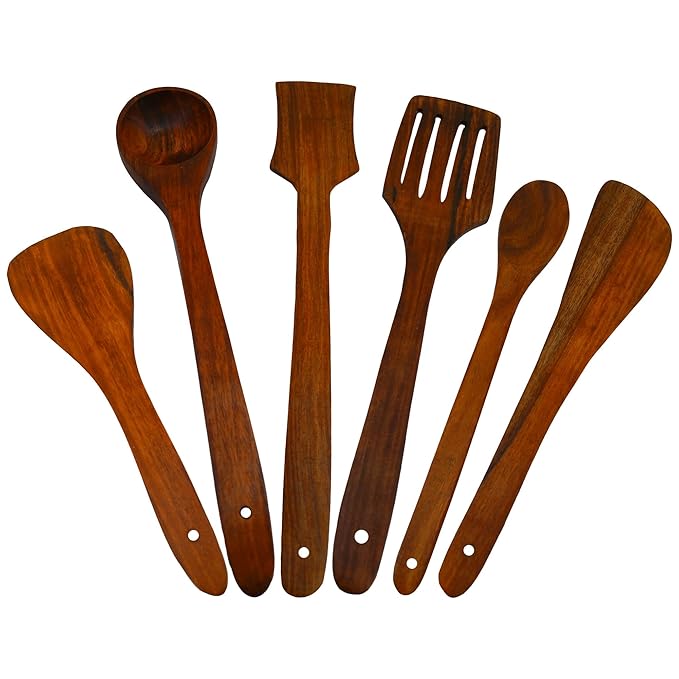 Wooden Serving Spoons Set