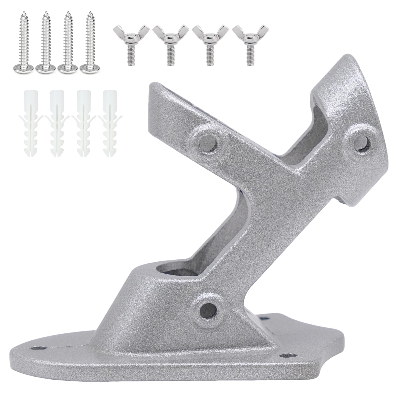1“ Flag Pole Holder,Flag Bracket,Wall Mount Bracket Hardwares,for Outside House,for Flag Mounting,Wind Proof Flag Bracket,with 4 Fixing Screws