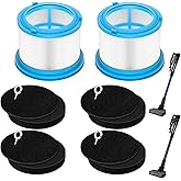 4039 Filter Fit for Bissell PowerClean FurGuard 280W Vacuum 4039 4051 4205,Fit for Bissell FurFinder 200W 4052 4026 4031 4173,Includ 2 Pleated Post Motor Filters & 4 Pre Motor Filter